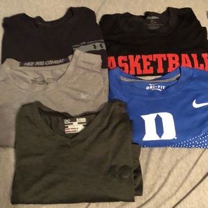 5 Men’s tees size XL